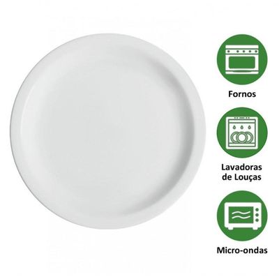 Kit 4 Pratos De Mesa Porcelana Iguaçu Almoço Jantar Germer