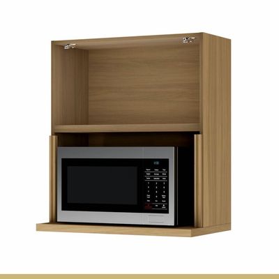Armário Aéreo Micro 1 Porta Basculante 70cm 100% Mdf Rainha Nature