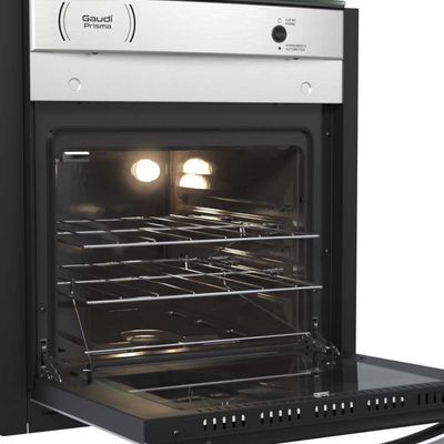 Fogão A Gás De Embutir 4 Bocas Gaudi Prisma Vitreo Bl Inox Bivolt - Venax