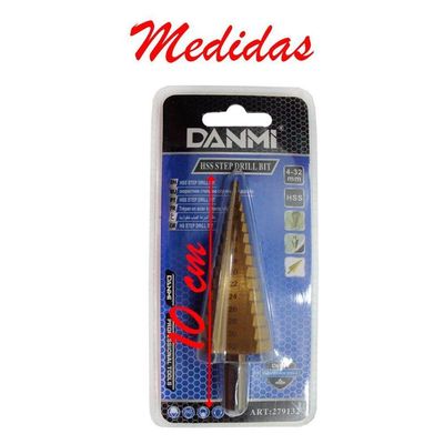 Broca Escalonada Cone De 4-32mm De Aço Danmi