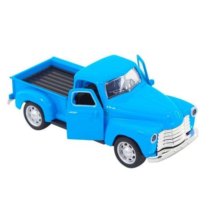Miniatura Carrinho Chevrolet De Metal Pickup 3100 Azul (1950)