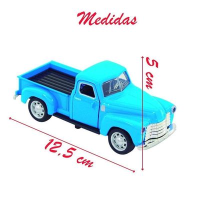 Miniatura Carrinho Chevrolet De Metal Pickup 3100 Azul (1950)