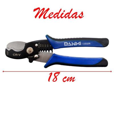 Alicate Decapador Cortador De Fios E Cabos 8 Polegadas Danmi