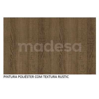 Mesa Quadrada Rustic Tampo de Madeira Madesa 5286