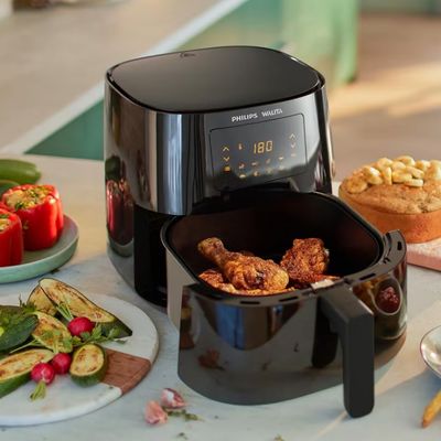 Fritadeira Elétrica Sem Óleo Air Fryer Philips Walita RI9270 6,2 Litros Digital Preto / 220V