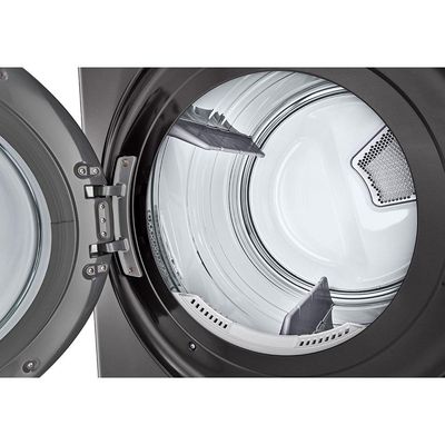 Lavadora e Secadora Elétrica Smart LG WashTower WK17BS6A 17 Kg Aço Escovado Preto com Inteligência Artificial AIDD Preto / 220V