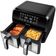 Fritadeira Elétrica Sem Óleo Air Fryer Mondial AFD-01-BI 8L Digital com Cesto Duplo Preto com Inox / 220V