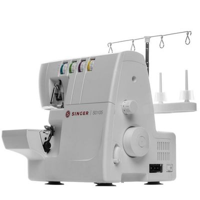 Máquina de Costura Overloque Singer 6 Pontos S0105 Branco / 220V