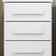 Mesa De Cabeceira 3 Gavetas Baião Lopas Branco Branco