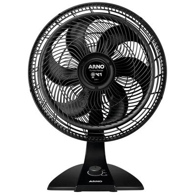 Ventilador De Mesa 2 Em 1 Turbo Force Vf42 Arno 40cm Com 6 Pás 127v Preto