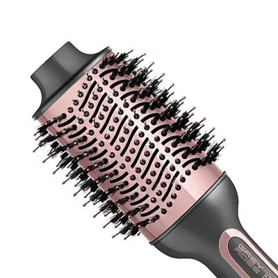 Escova Secadora Mondial Grey Rose Keratin Es-11 Cinza/rosa Bivolt