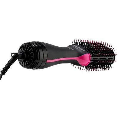 Escova Secadora Britania Cerâmica Bec02 Preto Com Rosa Bivolt
