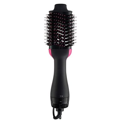 Escova Secadora Britania Cerâmica Bec02 Preto Com Rosa Bivolt