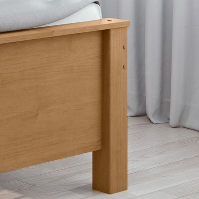 Cama De Solteiro Madeira Em Mdp E Mdf Amêndoa Athenas Lopas