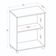 Balcão Multiuso 2 Portas Denver Aramoveis Branco