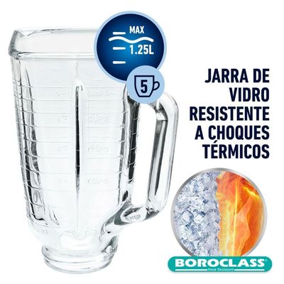 Liquidificador Oster Clássico Vermelho 1,25L 110V