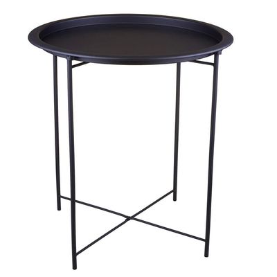 Mesa de Apoio Redonda 38x48cm Spritz Cazza Preta