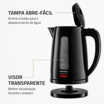 Chaleira Elétrica Pratic Hot 1,7L Mondial- CE-17 220V