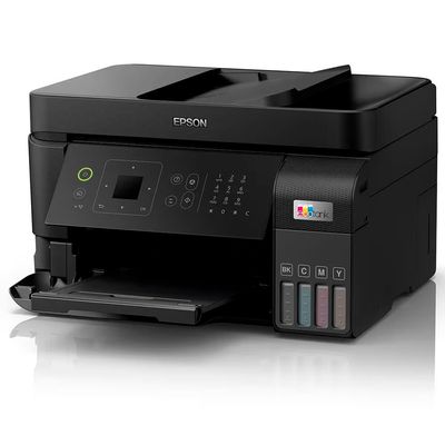 Impressora, Copiadora, Scanner Multifuncional Tanque de Tinta Epson EcoTank L5590 Wireless Preto / Bivolt