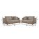 Conjunto Sofás 2 E 3 Lugares Fixo Linho M-175 Martins Bege
