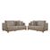 Conjunto Sofás 2 E 3 Lugares Fixo Linho M-175 Martins Bege
