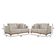 Conjunto Sofás 2 E 3 Lugares Estofados M-175 Veludo Martins Creme