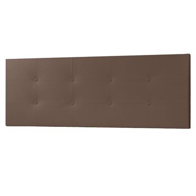 Cabeceira Painel Casal Queen 1,60m Berlim Material Sintético Marrom Dal Poz Estofados