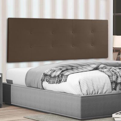 Cabeceira Painel Casal Queen 1,60m Berlim Material Sintético Marrom Dal Poz Estofados