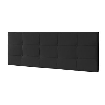 Cabeceira Painel Casal 1,40m Roma Suede Preto Dal Poz Estofados