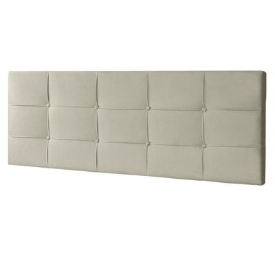 Cabeceira Painel Solteiro 0,90m Roma Suede Bege Dal Poz Estofados