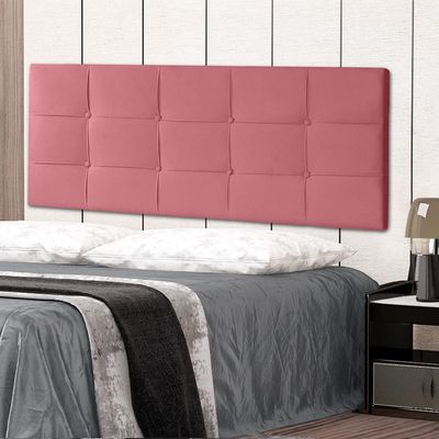 Cabeceira Painel Casal Queen 1,60m Roma Suede Rosa Dal Poz Estofados