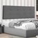 Cabeceira Painel Solteiro 0,90m Berlim Suede Cinza Dal Poz Estofados
