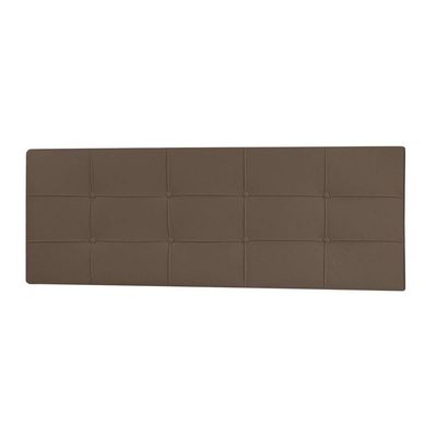 Cabeceira Painel Casal King 1,95m Roma Material Sintético Marrom Dal Poz Estofados