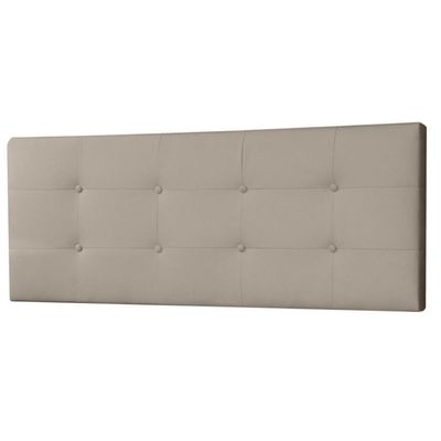 Cabeceira Painel Casal 1,40m Berlim Suede Bege Dal Poz Estofados