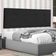 Cabeceira Painel Casal King 1,95m Berlim Suede Preto Dal Poz Estofados