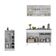 Cozinha Compacta Com Bancada Americana 1 Porta Veneza Multimóveis Mp2207 Branco Branco
