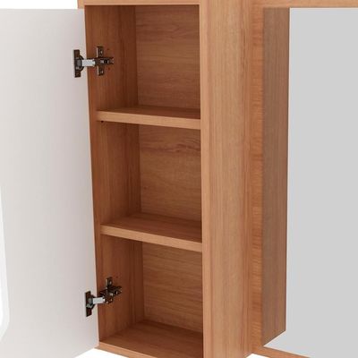 Conjunto 3 Peças Para Banheiro Bn3630x46x48 Amendoa Branco Tecno Mobili Amendoa Branco