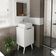 Conjunto Para Banheiro Gabinete Com Cuba E Espelheira Branco Bn3630x41x42 Tecno Mobili Branco