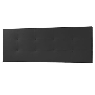 Cabeceira Painel Casal 1,40m Berlim Material Sintético Preto Dal Poz Estofados