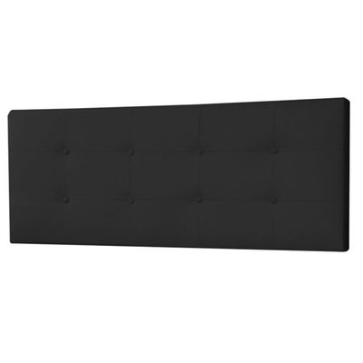 Cabeceira Painel Solteiro 0,90m Berlim Suede Preto Dal Poz Estofados
