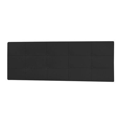 Cabeceira Painel Casal 1,40m Roma Material Sintético Preto Dal Poz Estofados