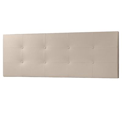 Cabeceira Painel Casal 1,40m Berlim Material Sintético Bege Dal Poz Estofados