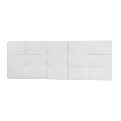 Cabeceira Painel Casal 1,40m Roma Material Sintético Branco Dal Poz Estofados