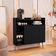 Buffet Celta 03 Portas E Prateleiras Black - Giga