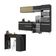 Armário De Cozinha Modulado Com Bancada Americana Multimóveis Mp2209 Preto/branco Preto/branco