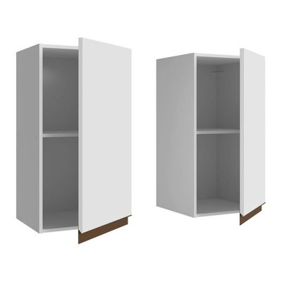 Armário Aéreo 70 Cm 2 Portas Branco Reims Madesa Branco