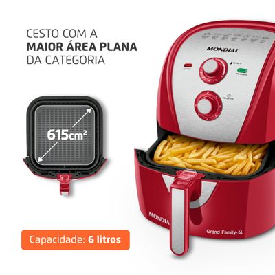 Fritadeira Sem Óleo Air Fryer 6 Litros AFN-60-RI Mondial 127V