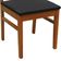 Kit 2 Cadeiras Madeira Maciça Lyon Encosto Telinha Amêndoa - Amêndoa Assento Estofado Linho Preto Textura