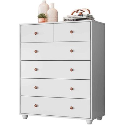 Cômoda Vittória 6 Gavetas - Casa Chick Branco