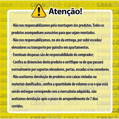 Cômoda Vittória 6 Gavetas - Casa Chick Branco